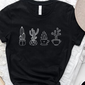 Camiseta con planta de cactus, regalo para amantes de las plantas, camiseta que no es una camiseta abrazadora, camiseta botánica, linda camiseta de cactus, regalo de jardinero, camiseta de jardinería