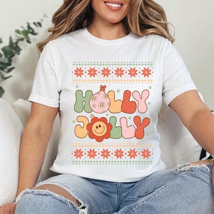 Holly Jolly T shirt, Christmas t-shirt, Holly Jolly Baby T shirt,Christmas Mom Gift, Shirt For Christmas, Christmas Mom Shirt, Women Tshirt