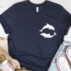 Dolfijn T-shirt cadeau voor moeder schattig dolfijn shirt Sea World shirt oceaanliefhebber cadeau zee T-shirt dier shirt oceaan shirt dolfijn T-shirt