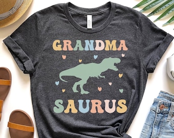 80s Grandmasaurus ザウルス 恐竜 USA製 Tシャツ グランマ Grandmasaurus Shirt New Grandma Gift Funny Grandmother T Shirt