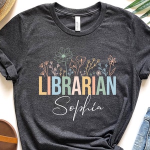 Personalized Librarian Shirt, Custom Library Squad Shirt, Gift For Librarian, library Team Shirt, Librarian Women, Librarian Jersey Crewneck