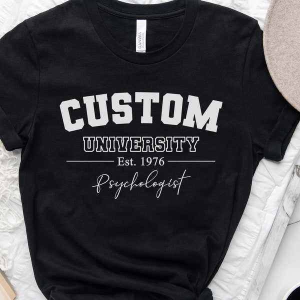 Custom University Tshirt,Varsity Shirt,Custom Design College Shirt,Custom University Tee,College Program,Personalized Shirts,University Name