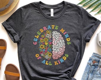 Autism Shirt ABA Therapist Shirt Autism Neurodivergent Shirt Awareness Shirt ADHD Shirt Inclusion Shirt, Mental Health