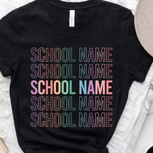 Custom Mascot Shirt, Personalized Team Shirt, Custom Teacher Shirts, Custom School Shirt, School Caoch Team Shirt, Teacher Gift, Team Fan,