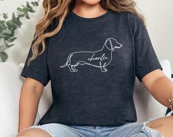 Personalized Dachshund Mom Shirt - Custom Wiener Dog Gift