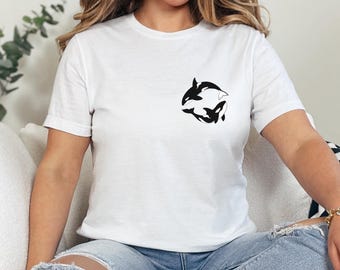 Orcas Shirt: Whale Graphic Tee, Ocean Sea Lovers