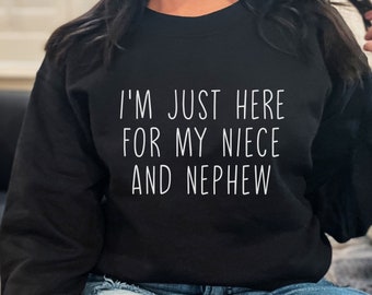 Bluza Ciotki, Bluza Siostrzenicy i Siostrzeńca, Prezent Cioci, Prezent Od Siostrzeńca, Słodka Bluza Ciotki, Zabawne Bluzy Ciotki,