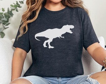 Dinosaur Shirt Women, T Rex Shirt, Adult Dino Graphic Tee
