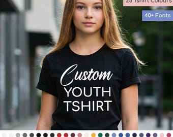Camiseta personalizada para niños, camiseta personalizada para jóvenes, camiseta personalizada para niños, camiseta personalizada para niños, camiseta personalizada para niñas, camiseta personalizada para niños de la escuela, camiseta con logotipo para niños