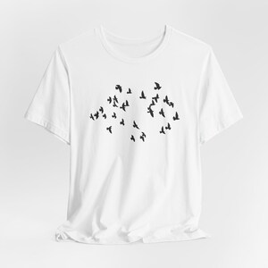 Bird Lover Shirt - Unisex Jersey Short Sleeve Tee, Flying Bird Graphic Tee, Cute Bird Watcher Gift, Nature Lover T Shirt, Birdwatching Tee