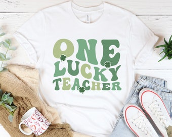 Lehrer St Patricks Day Shirt Glückslehrer Shirt Geschenk für Lehrer Shamrock Lehrer irisches Lehrer Shirt Unisex St Patricks Day Lehrer Geschenk