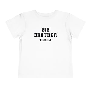 Big Brother Shirt Cute Announcement Toddler Tee Baby Shower Present Toddler Boy Gift, Family Matching Outfit, Sibling Pregnancy Reveal,