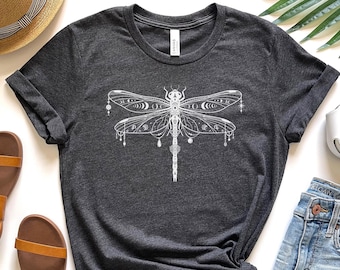 Dragonfly Shirt Dragonfly T-Shirt Insect Dragonfly T Shirt Dragonfly Gift Dragonfly Lover  Women's Soft Tee Cute Boho Shirt