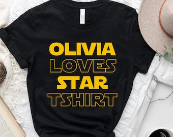 Custom Galaxy Shirt, Star Movie T Shirt, Personalized Wars Shirt, Gift For Him, Personalized Star war Gift, Gift For Boyfriend, Movie Name