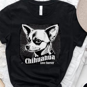 Chihuahua Graphic Tee, Funny Dog T-Shirt, Unisex Jersey Short Sleeve Tee, Chihuahua Mom Dad Shirt, Gift for Chihuahua Owner, Vintage Style,