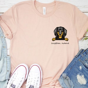 Personalized Dachshund Shirt Unique Dachshund Gift Custom Dachshund Shirt Dachshund Mom Shirt Doxie Mom Shirt Wiener Dog Gift Dachshund Mama