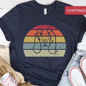 Basset Hound Gift Shirt For Basset Mom Retro Dog Saying Shirt Custom Basset Owner Gift Cute Dog Lover Apparel Dog Mom Clothes