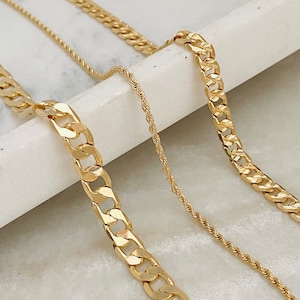 Gold Filled Cuban Anklet, Gold Anklet, Rope Anklet, Gold Filled Anklet, Twisted Chain Anklet, Cuban Link Anklet, Thick Link Anklet,