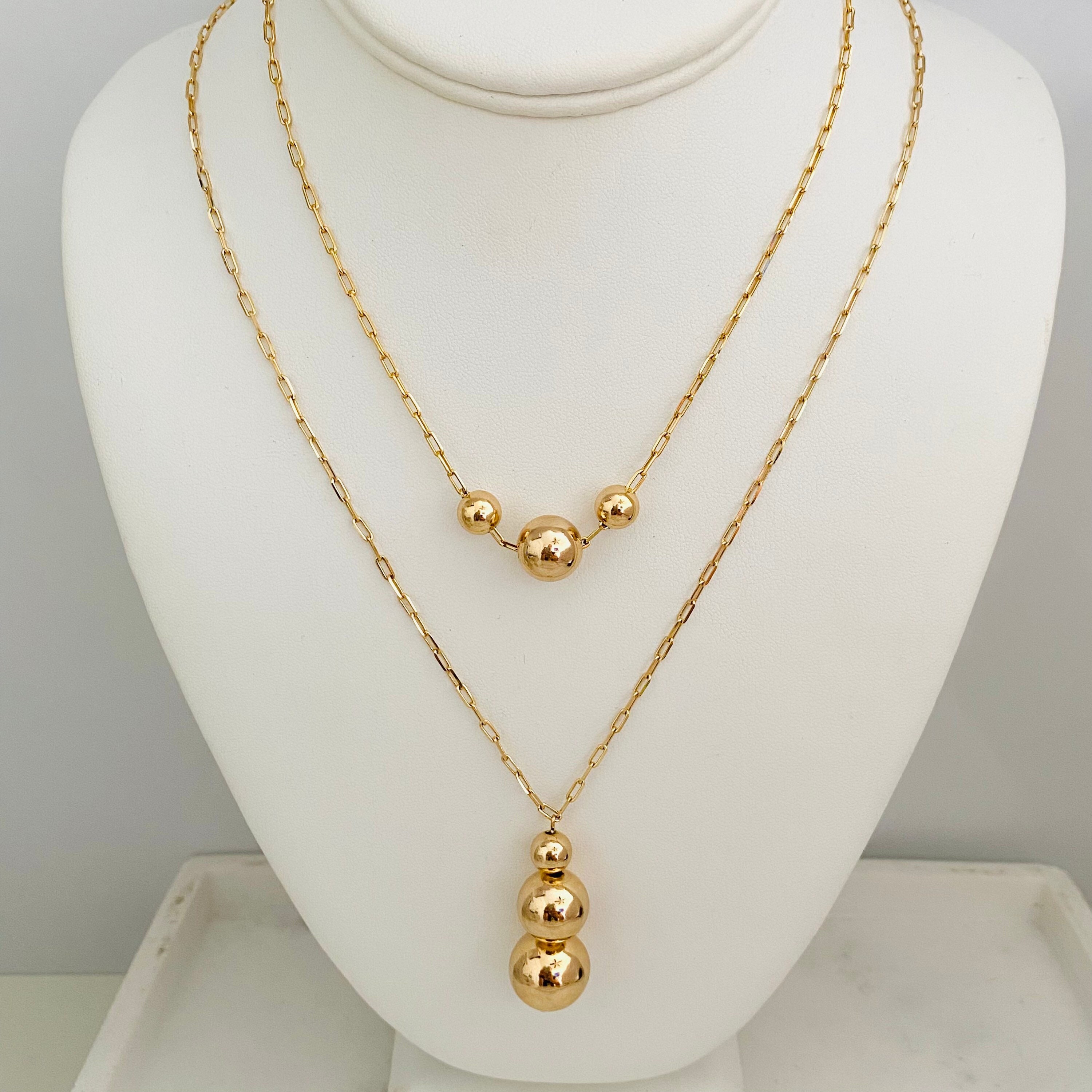 ★PEARLY MORE★ Three Ball Pendant Necklace 2023-05-15-16-39-36_grande.jpg