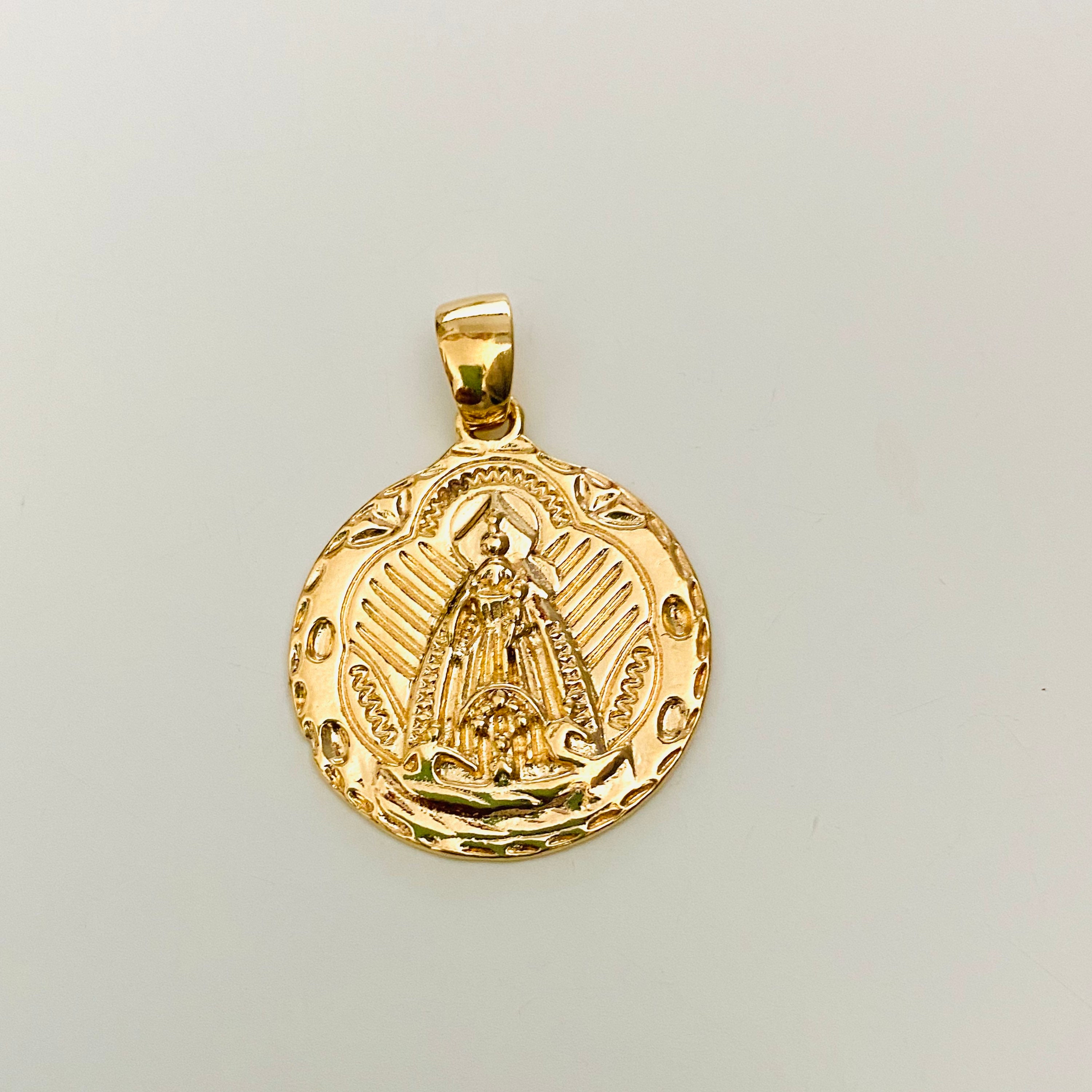 Caridad Del Cobre Gold Pendant, Virgen De La Caridad, Our Lady of ...