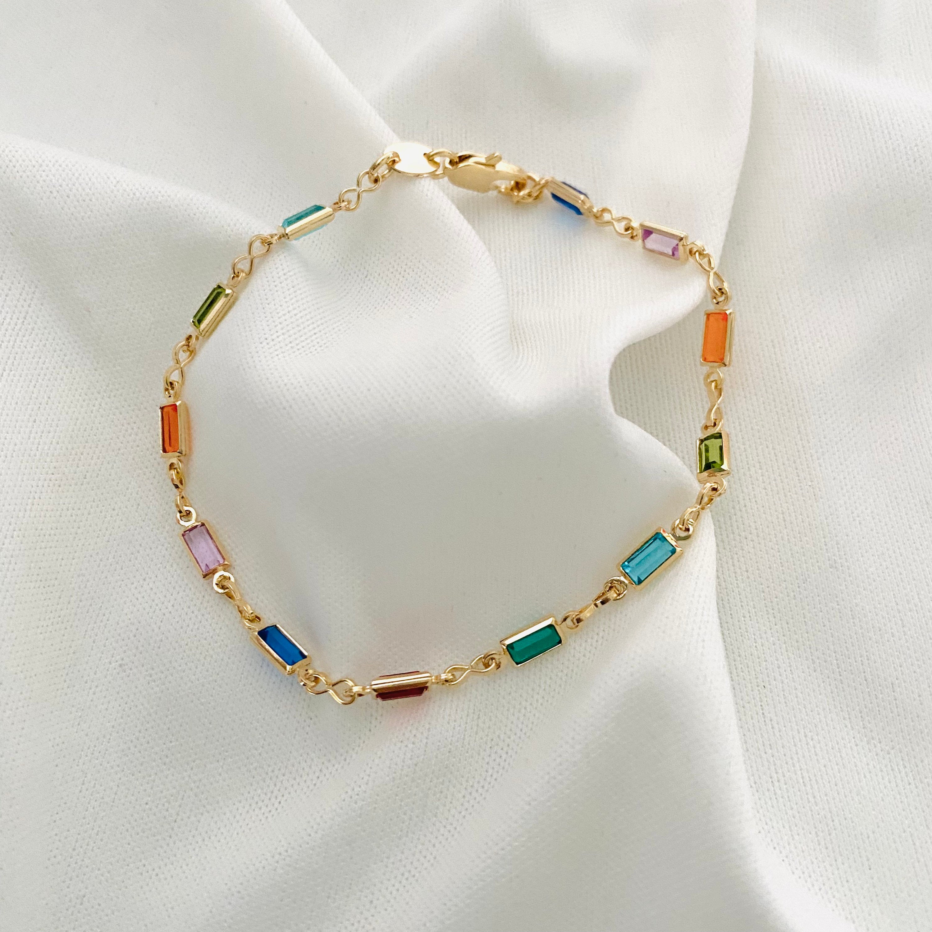 ブレスレット Gold Fay Crystal Baguette Bracelet Baguette Bracelet, Crystal Bracelet, Gemstone Bracelet