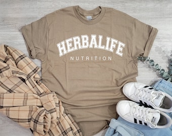 Herbalife Shirt | Unisex Gildan Tan | HERBALIFE NUTRITION