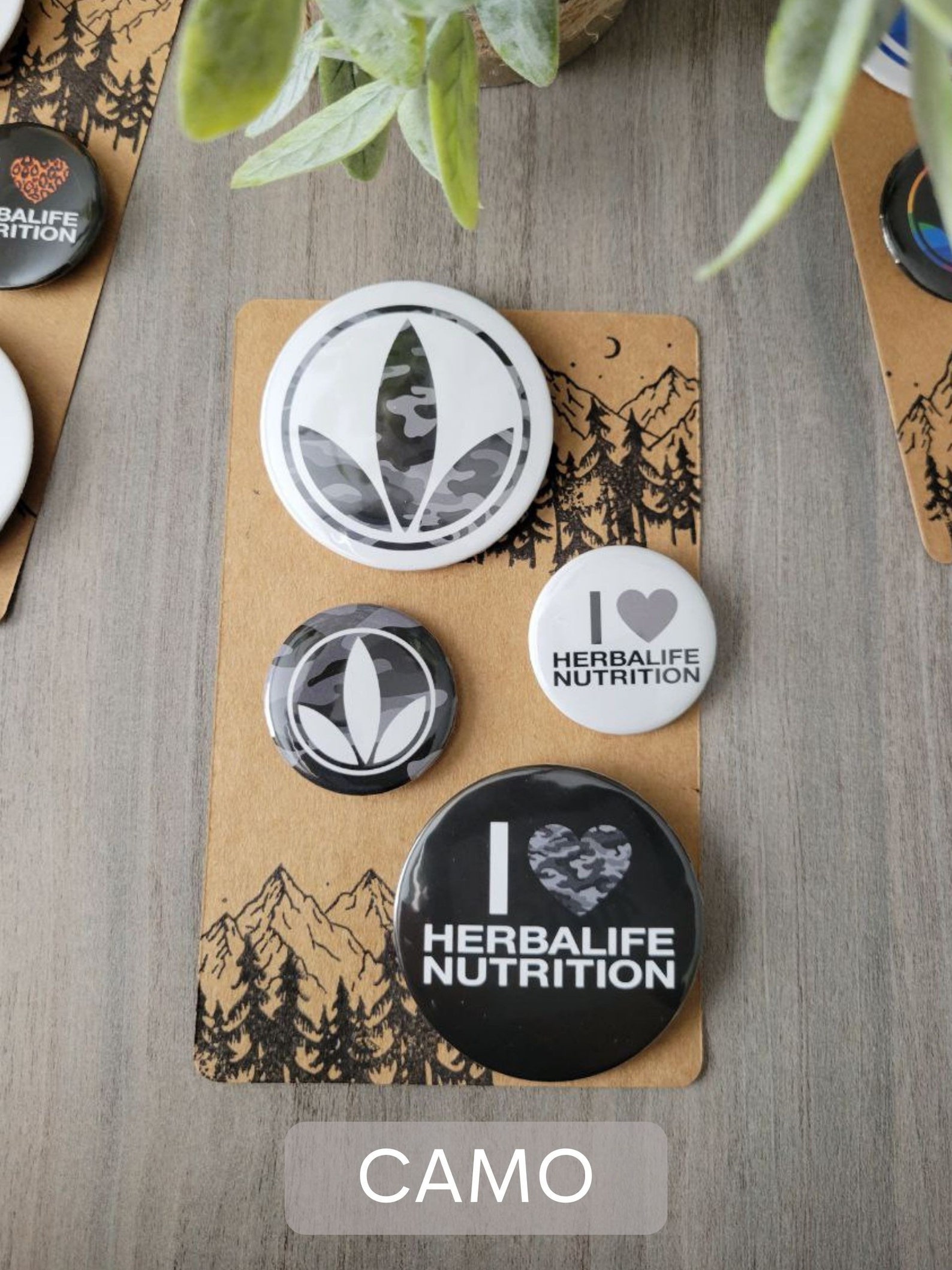 Herbalife Button Pins | Cheetah Pride Camo | HERBALIFE NUTRITION - Etsy