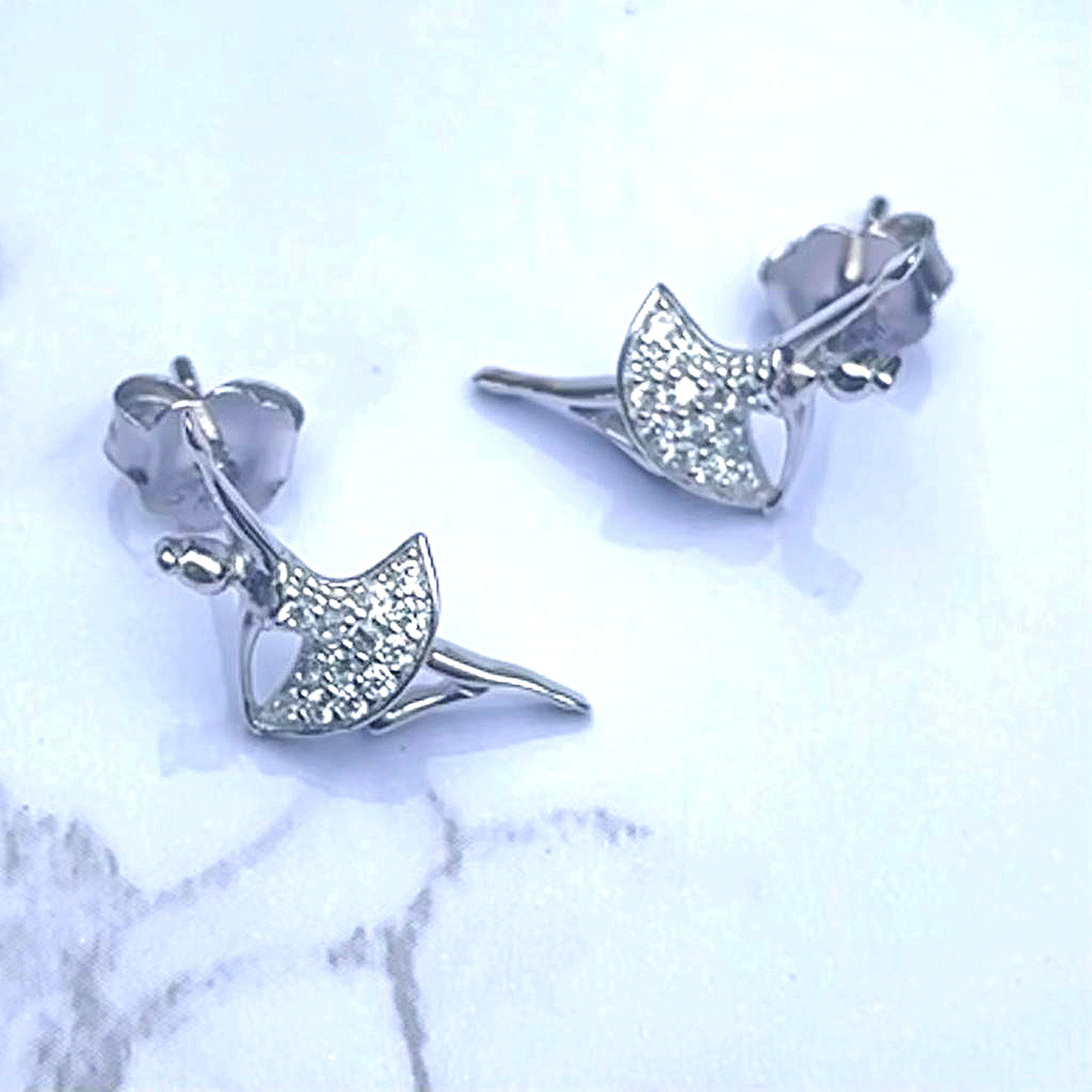 Sterling Silver 925 Ballet Dancer Ballerina Stud Earrings Etsy UK