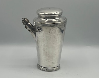 Vintage Silver Nickel Cocktail Shaker Jos. Heinrichs