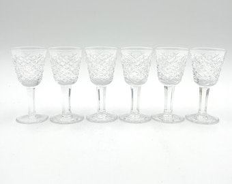 Vintage Waterford Crystal Alana Apertif Glasses Set of 6