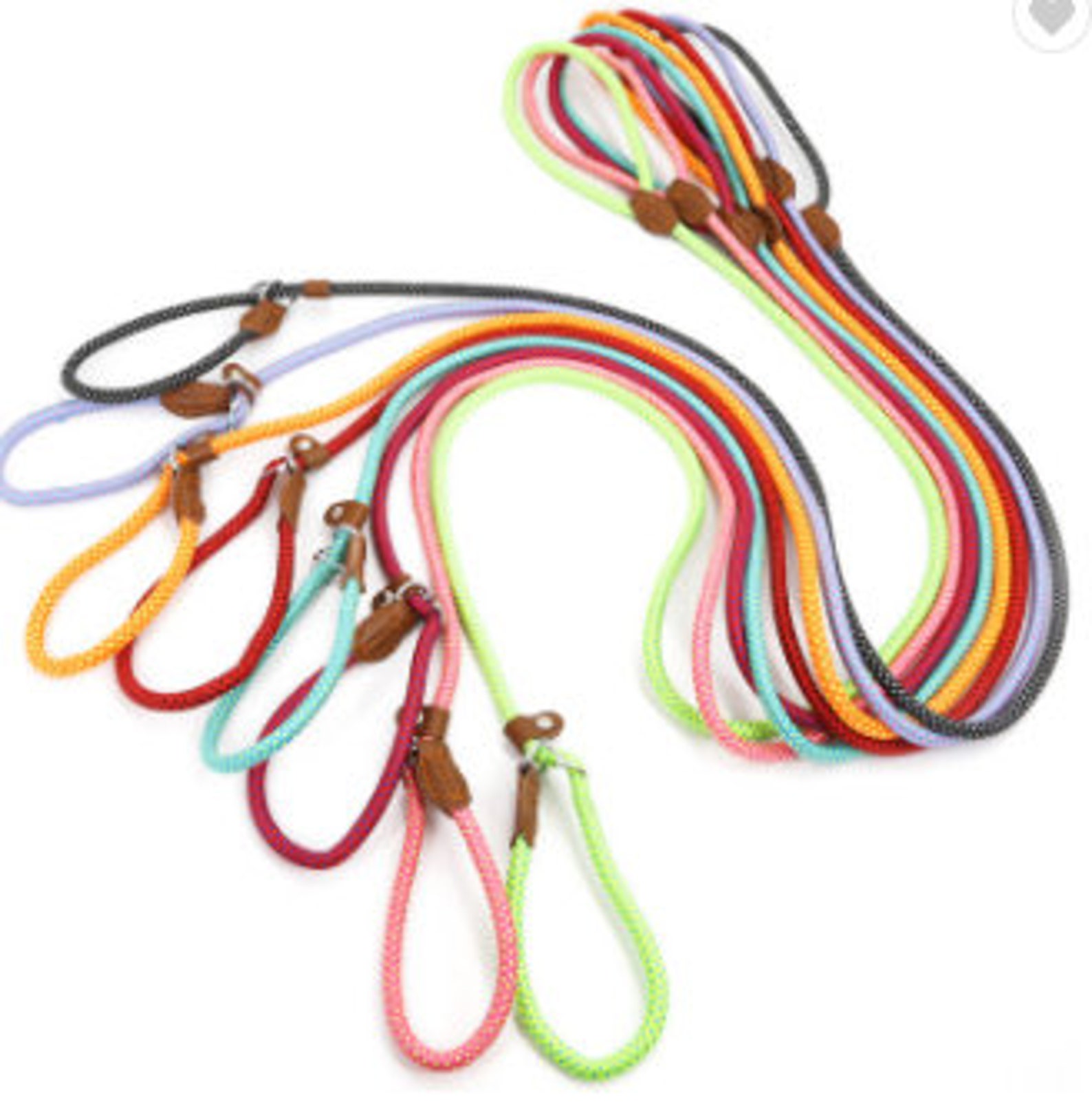 Strong Bright Coloured Rope Dog Slip Leads. Free 1st Class Etsy