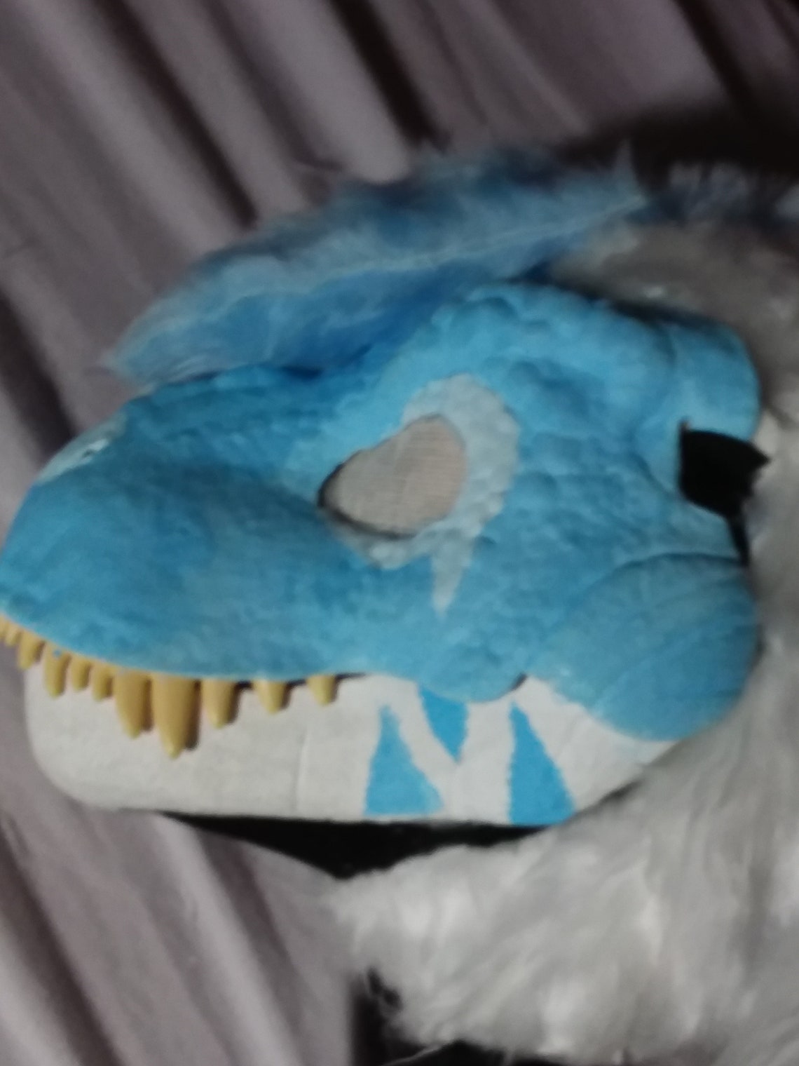 Trex mask fursuit moving jaw furry furred UK dino dinosaur | Etsy