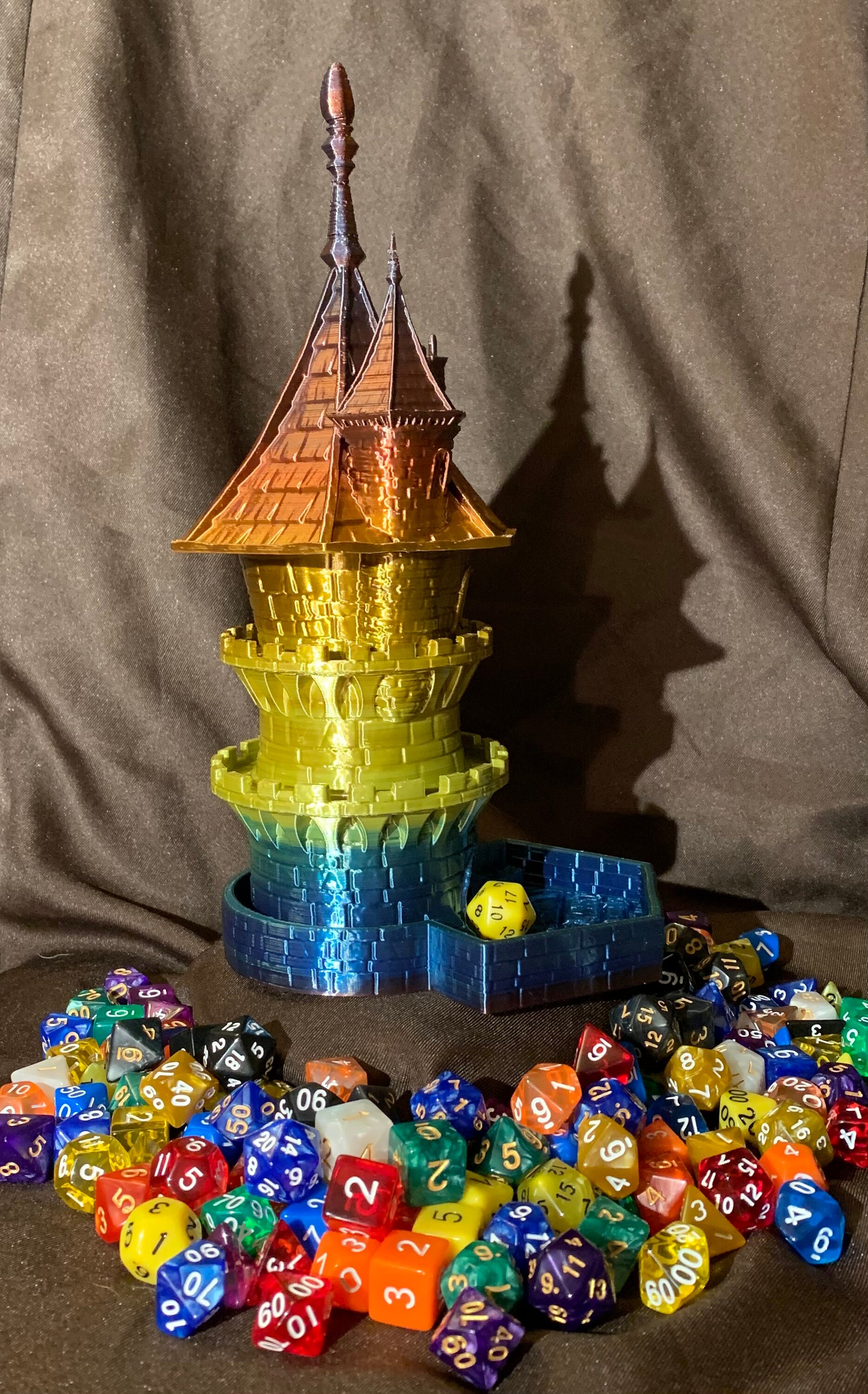 Fates End Wizard Dice Tower Etsy