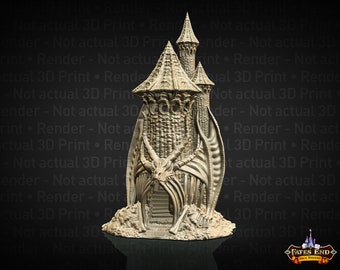 Skeletal Dragon Dice Tower