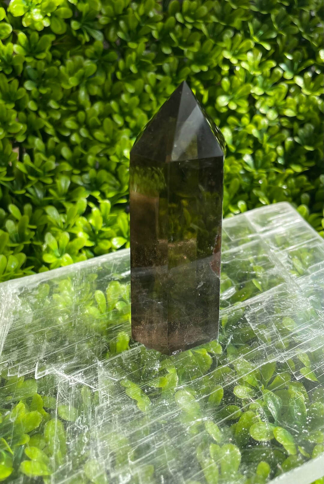 Smokey Quartz Tower Crystal Tower Display Crystals Balance Energy Healing Crystals Obelisks