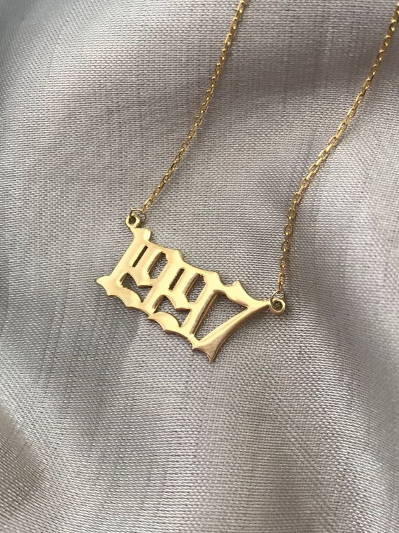 925 Sterling Silver Custom Birth Year 