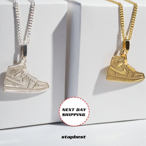 Air Jordan Necklace 925 Sterling Silver Air Jordan Sneaker Etsy