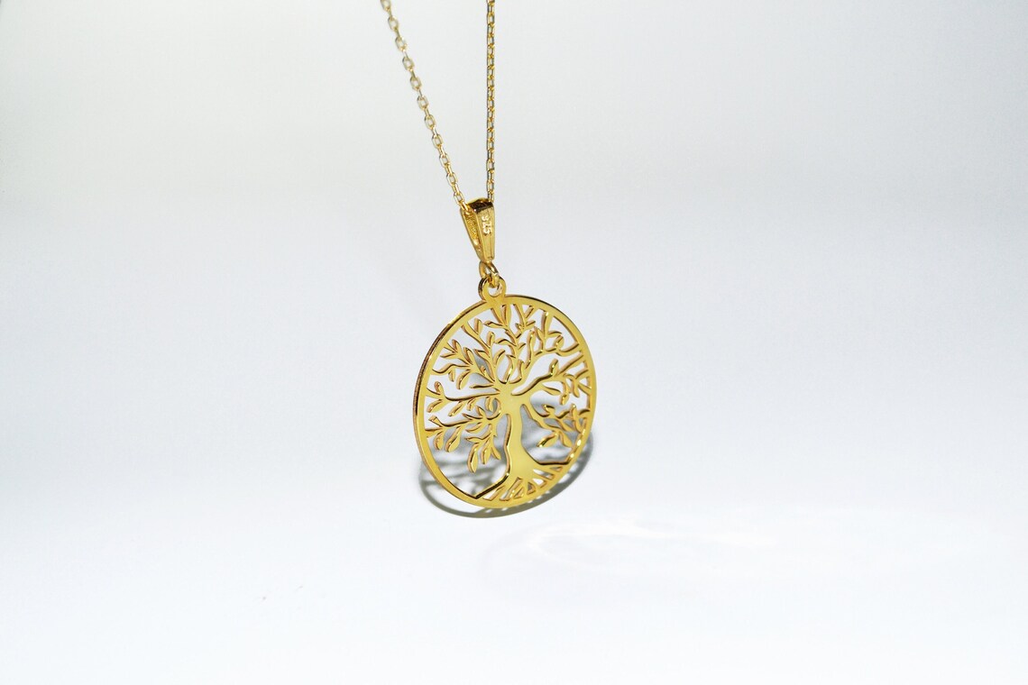 925 Sterling Silver / Tree of Life Necklace / Sacred Tree Pendant - Etsy
