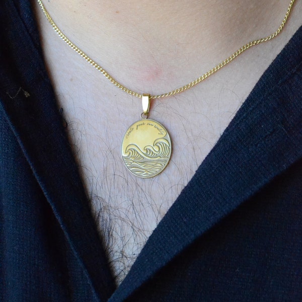 Mens Surfer Necklace Etsy