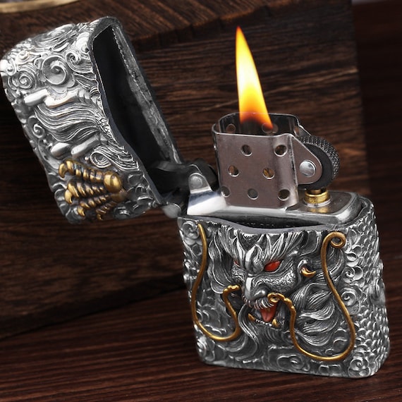 【レア】アンティークWHISKY デカンタタグ　エンジェル　SV800 Handmade Dragon Lighter Shell Sterling Silver Inlaid Ruby