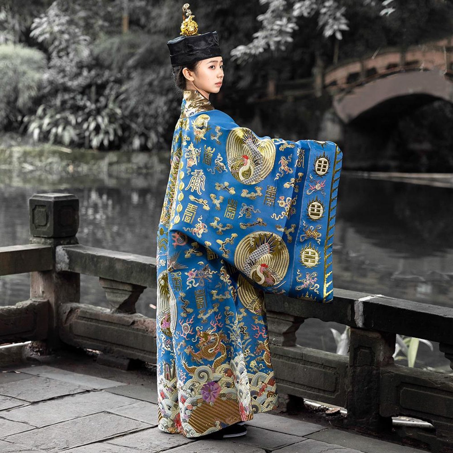 Taoism Robe Restore Version Nine Crane Method Robe Taoist High Official Jiangnan ...