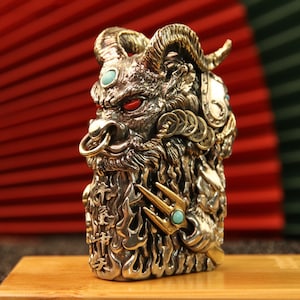 Lighter box enamel personalized engraving retro thickened handmade heavy armor luminous windproof men&#39;s dragon and phoenix lighter