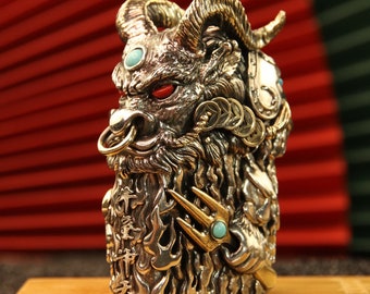 Aansteker geëmailleerd gepersonaliseerde gravure retro verdikte handgemaakte zware bepantsering lichtgevend winddicht draak en feniks herenaansteker