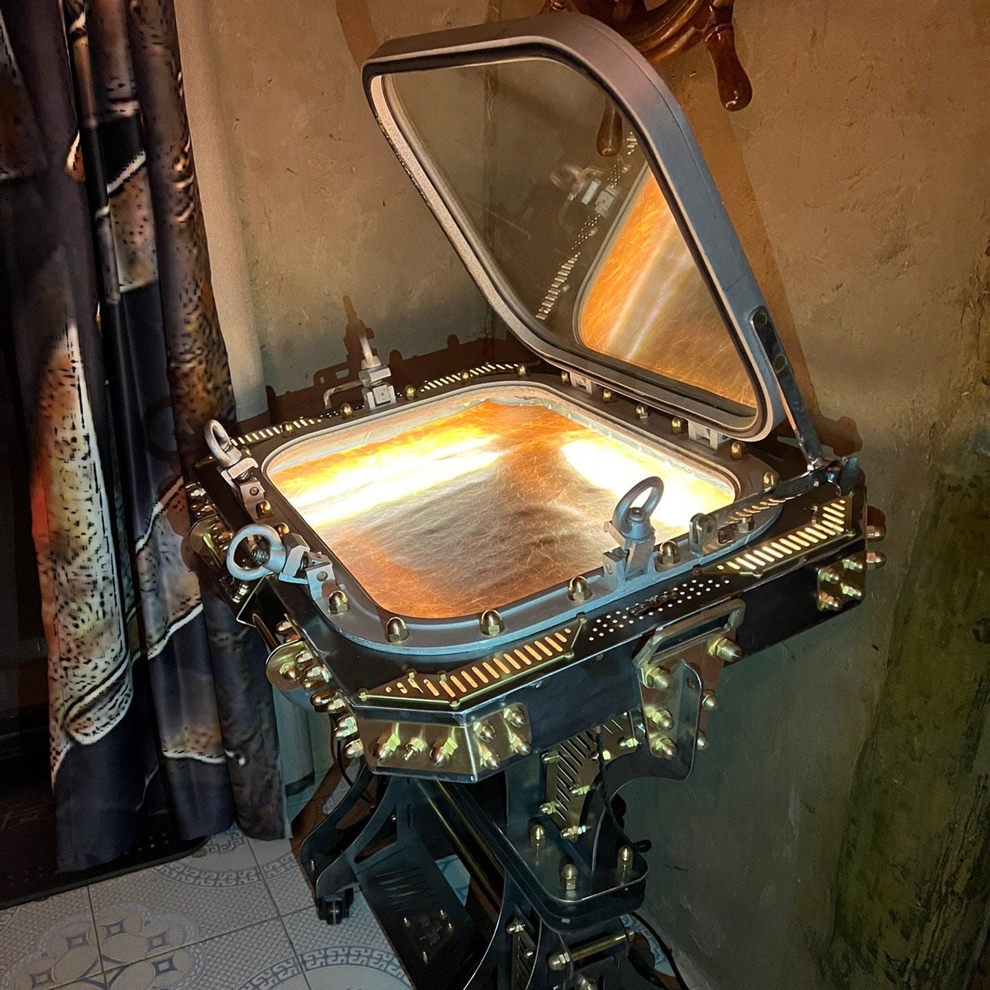 Heavy Metal Industrial Style Jewelry Showcase. Original Design Etsy