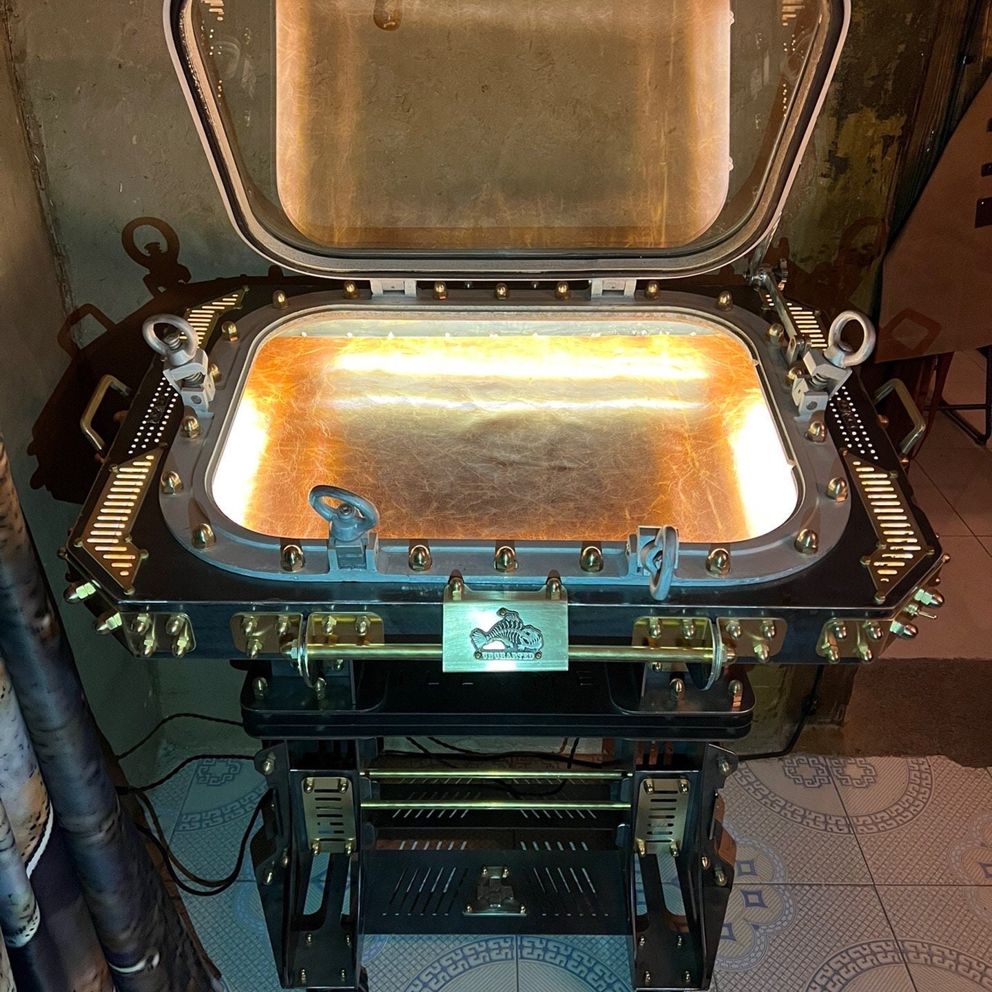 Heavy Metal Industrial Style Jewelry Showcase. Original Design Etsy