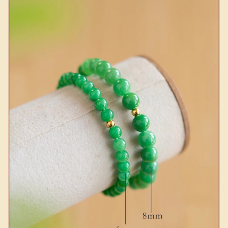 Pure Gold Beads Highgrade Jade Bracelet Jade Lucky Bracelet Etsy