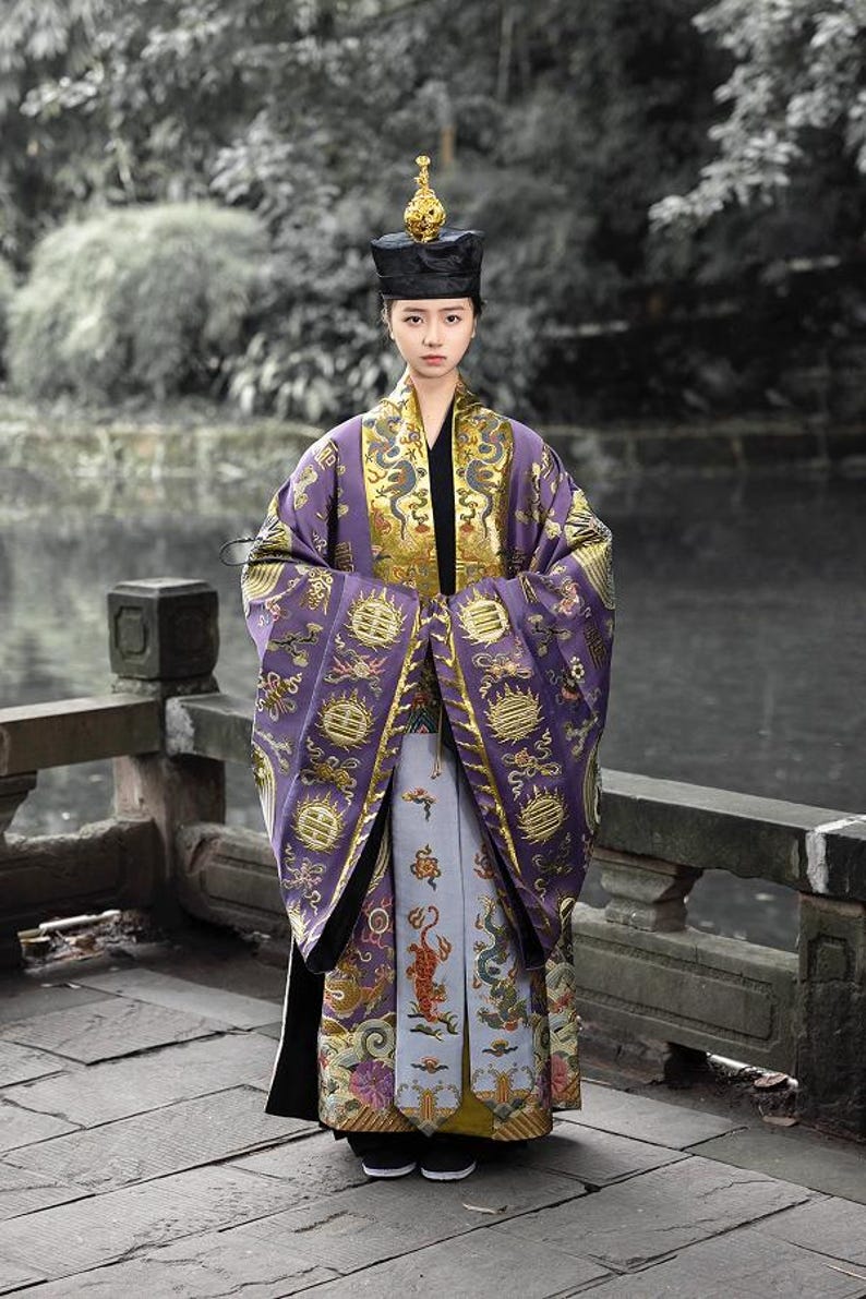 Restore Version Nine Crane Method Robe Taoist High Official Jiangnan ...