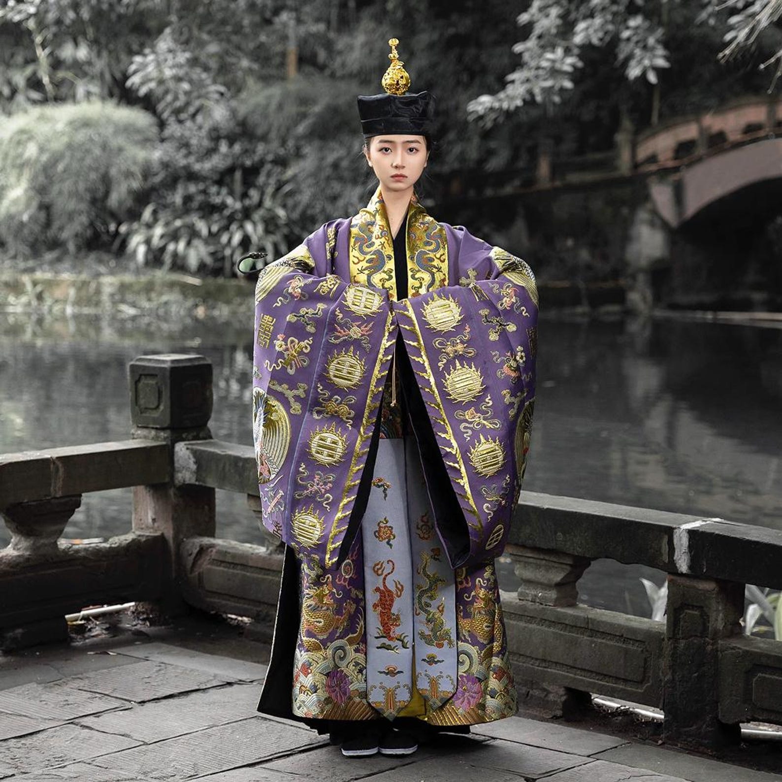 Taoism Robe Restore Version Nine Crane Method Robe Taoist High Official Jiangnan ...