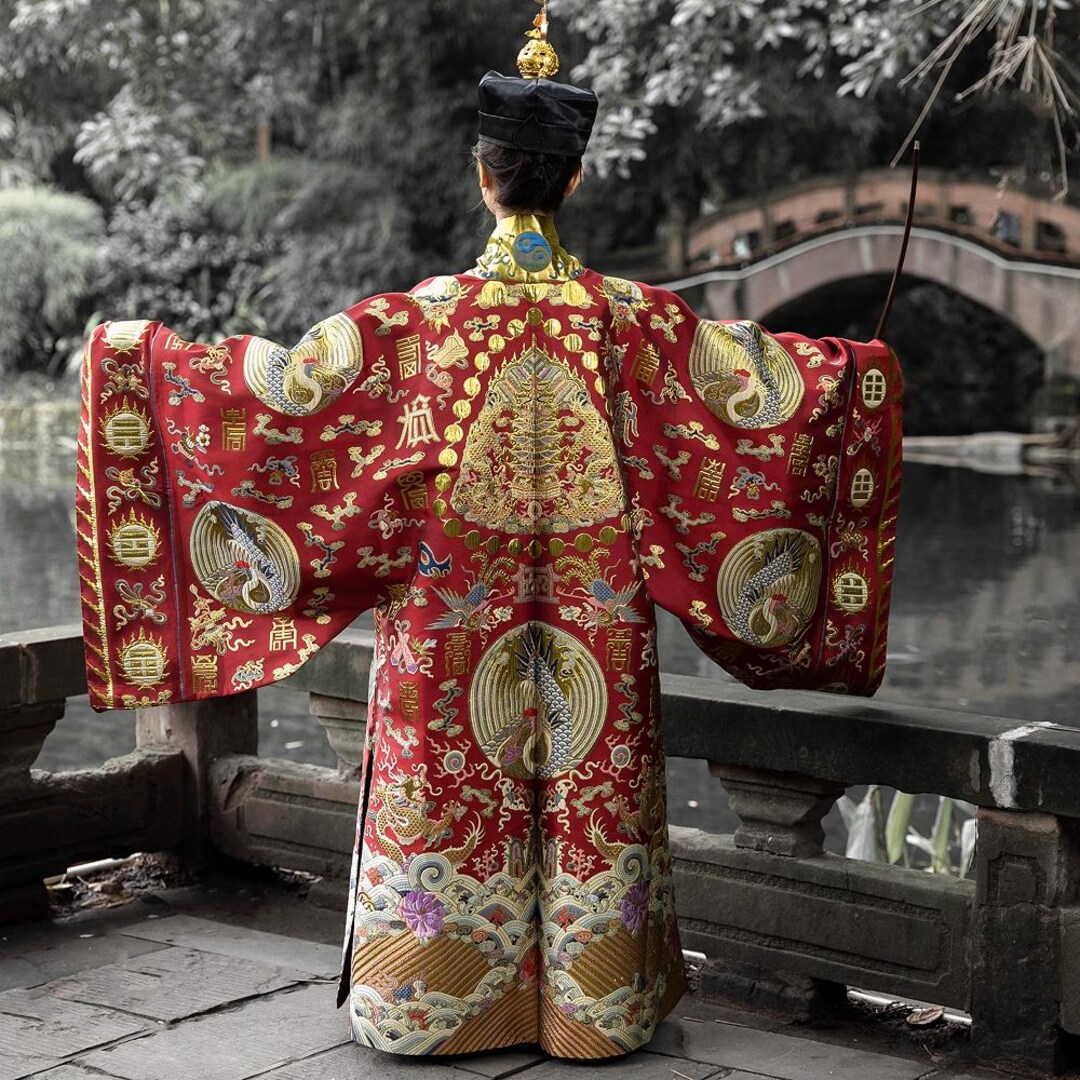 Taoism Robe Restore Version Nine Crane Method Robe Taoist High Official Jiangnan ...