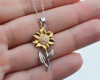 Daochong outlet sunflower necklace
